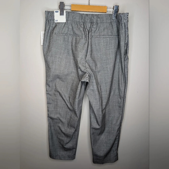 NWT Old Navy Grey Straight Leg Stretch Waist Trouser Pants Woman Size 14 - Picture 2 of 13